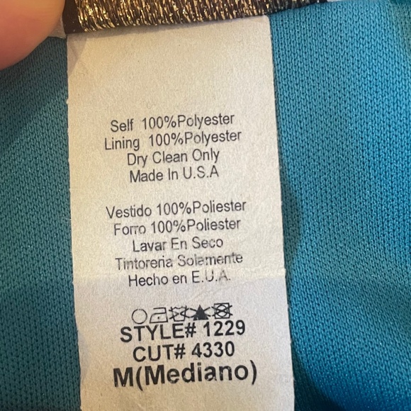 Emerald Green - Peacock Iridescent Gradient Gown - Picture 13 of 13